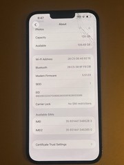 Apple iPhone 13 Pro Max 128GB Silver Unlocked 12MP Bluetooth Wi-Fi