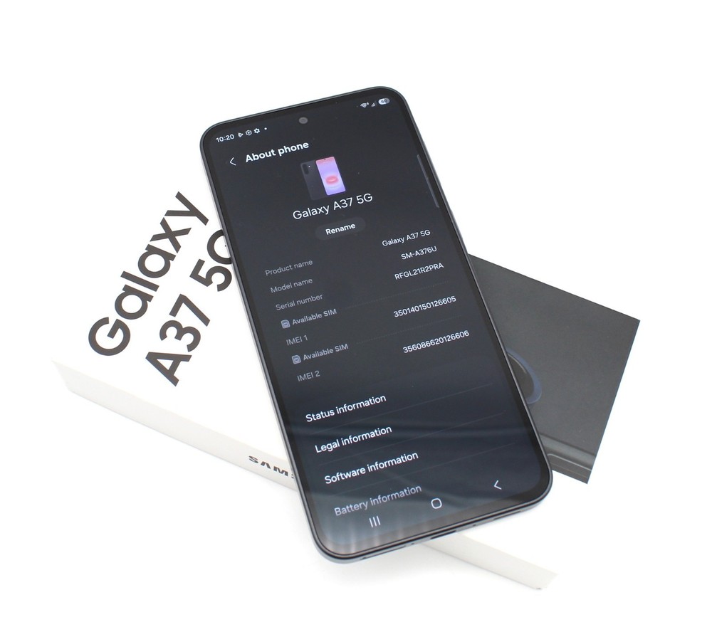 Samsung Galaxy A37 5G – 128GB Cricket Wireless ONLY SM-A376U Awesome Charcoal