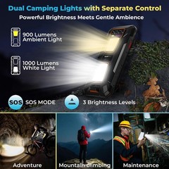 OUKITEL WP58 Pro 5G Rugged Phone 24GB+256GB Android 15 10000mAh 6.7&Prime; Display NFC