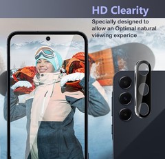 2+2 PCS Privacy Screen Protector & Camera Lens Protector for Samsung Galaxy A55