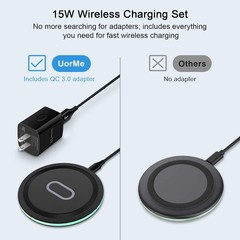15W Wireless Fast Charging Pad for Samsung Galaxy S26/S25 Ultra, Google Pixel 10