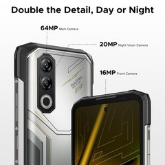 DOOGEE Blade20Max Rugged Smartphone 36GB+1TB Android 15 11800mAh 33W 6.6inch NFC