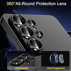 Camera Lens Protector for Samsung Galaxy S26 Ultra, Black Metal Alloy
