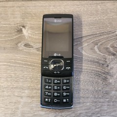 LG GU295 AT&T Cellular 3G Slider Push To Talk Cellular Mobile Phone Black