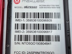 UNLOCKED Maxwest Gravity 5 GO 8GB 5&Prime; Red Android DUAL SIM Smart Phone