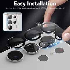 6.8in 4 Pack Camera Lens Protector for Samsung Galaxy S23 Ultra, 9H Tempered Gla