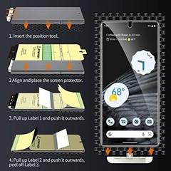 2+2 Pack for Google Pixel 7 Pro Screen Protector & Camera Lens Protector, Anti-S