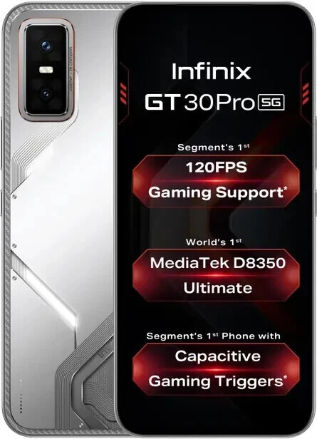 Infinix GT 30 Pro 5G+ (256 GB STORAGE-12GB RAM-Blade White) “NO TARIFFS IN USA”