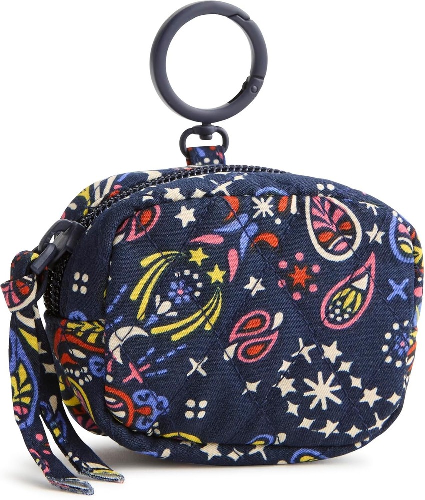 Cotton Zippered Bag Charm for Earbuds and Accessories