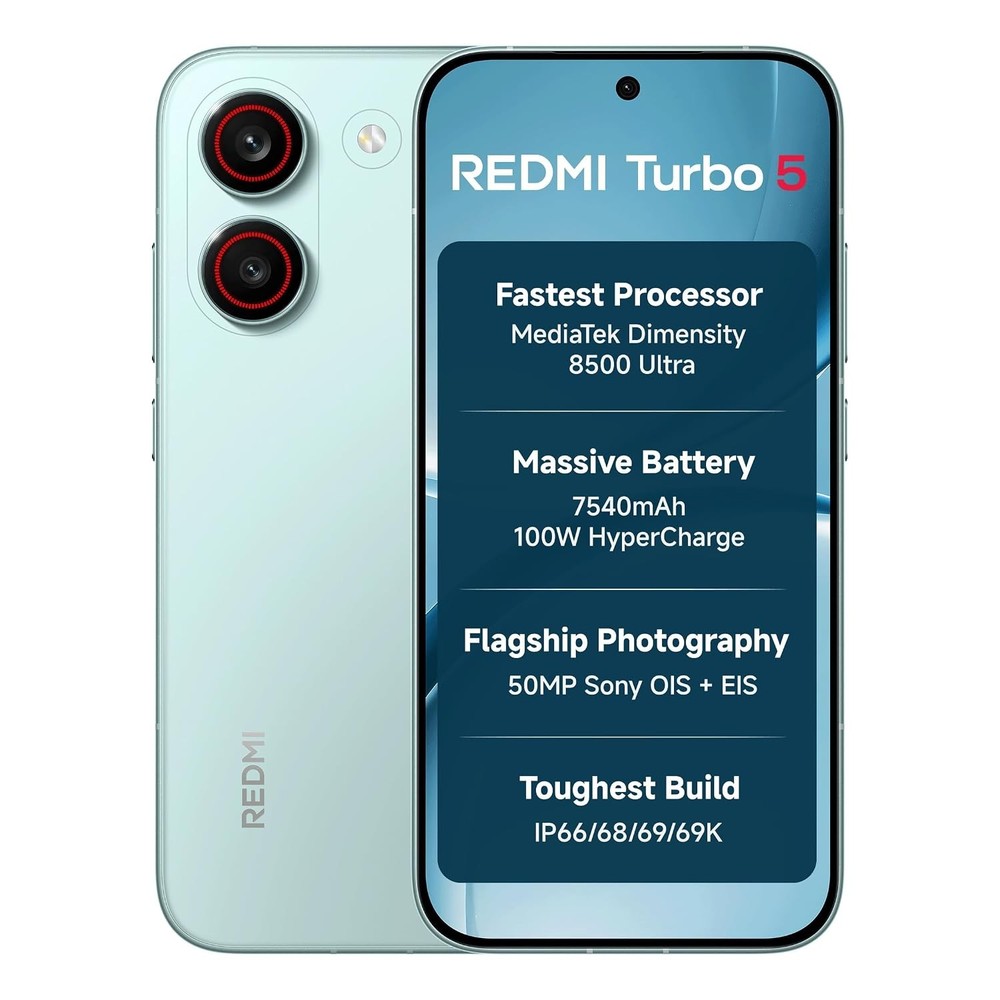 REDMI Turbo 5 (8GB + 256GB) Blue | MediaTek Dimensity 8500 Ultra
