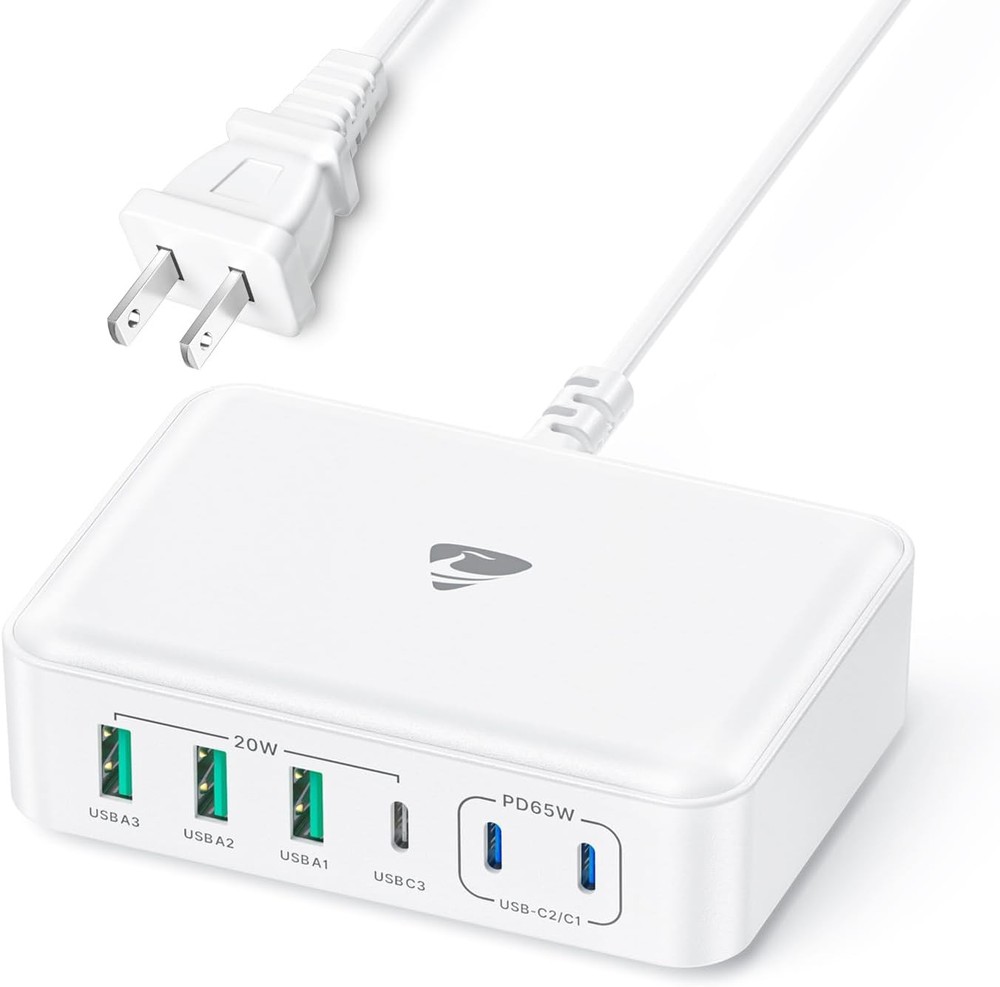 165W USB-C Fast Charger Block for MacBook/iPhone 16 5FT Cord