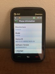 Pantech Renue P6030 – Black AT&T Slider QWERTY Keyboard Touchscreen