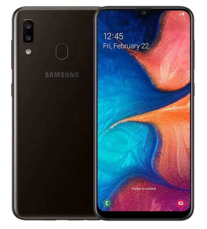 TracFone Only ✨ Samsung Galaxy A20 32GB 3GB RAM Black SM-A205DL 6.4&Prime; – Excellent