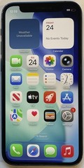 WEAK BATTERY, USED BLUE GSM UNLOCKED iPhone 12 MINI, 64GB A2176 MG633LL/A