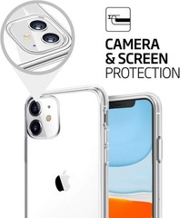 Clear Shockproof Protective Bumper Case for iPhone 11, Slim 6.1 Inch Cover