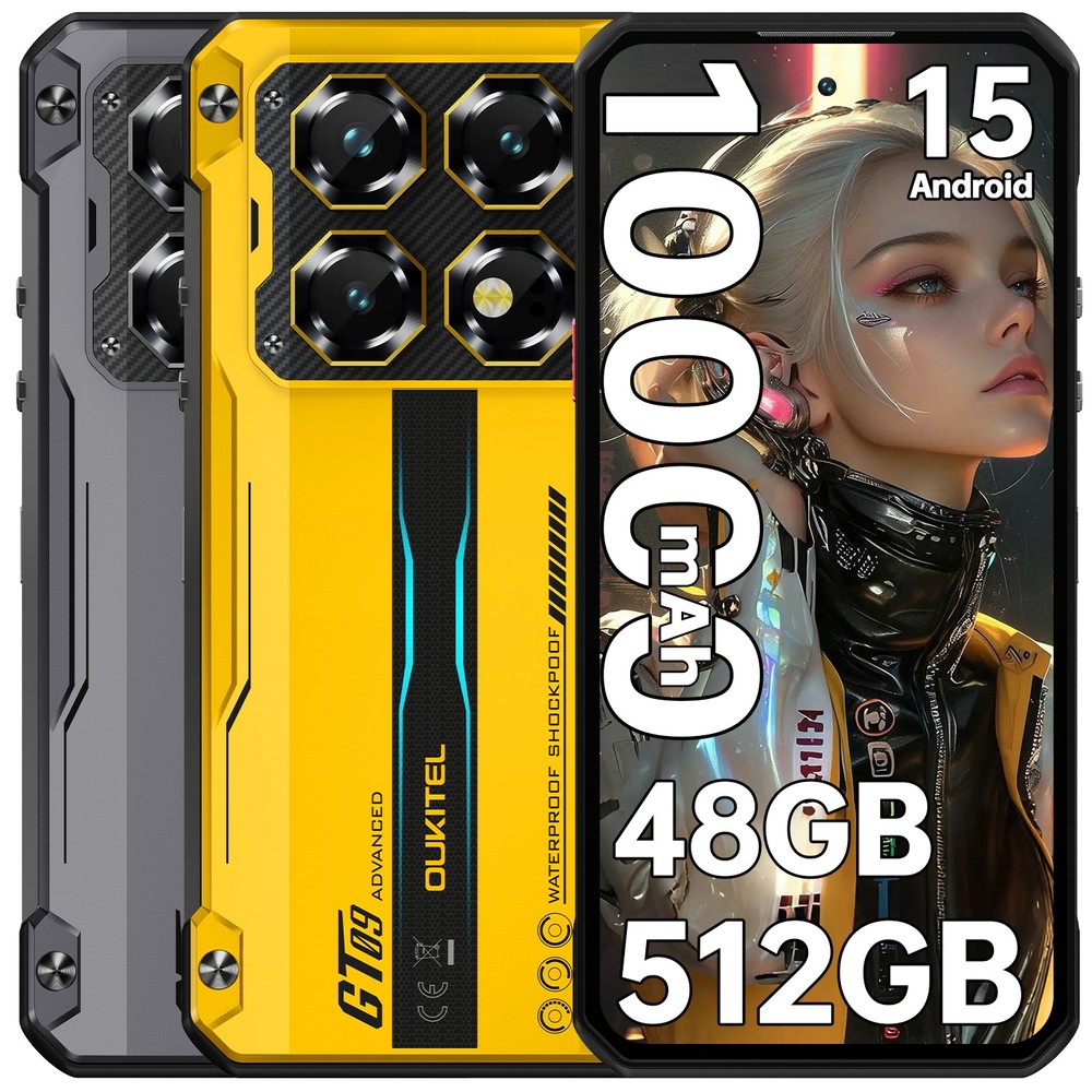 2026 OUKITEL WP60 5G Rugged Phone 48GB+512GB 7.2&Prime; Display 10000mAh Android 15