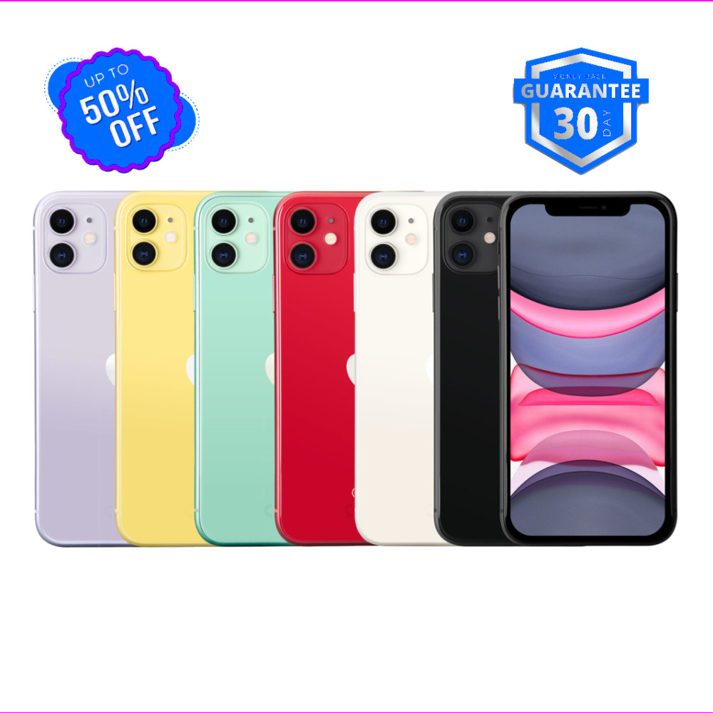 Apple iPhone 11 – Purple, Red, Black – 128GB & 64GB – Unlocked – Free Shipping!
