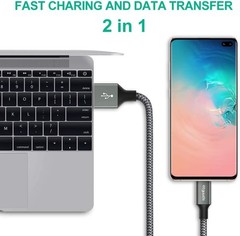 2 Pack 3A Fast Charging Type-C Charger for iPhone 15 Pro Max, Samsung Galaxy S25