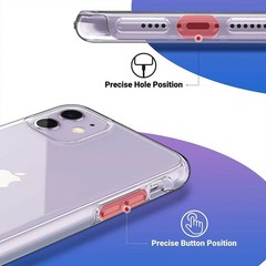 Clear Case for iPhone 11 6.1-Inch 2019, Transparent Thin Slim Protective Cover