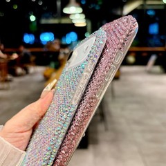iPhone 17 Air Glitter Bling Case, Cute Girly Luxury 3D Colorful Sparkly Shiny