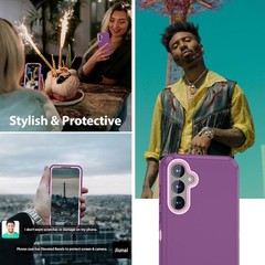 Samsung Galaxy A55 Case Rugged Port Cover Shockproof Heavy Duty Dual Layer Prote