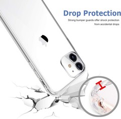 Clear Shockproof Protective Bumper Case for iPhone 11, Slim 6.1 Inch Cover