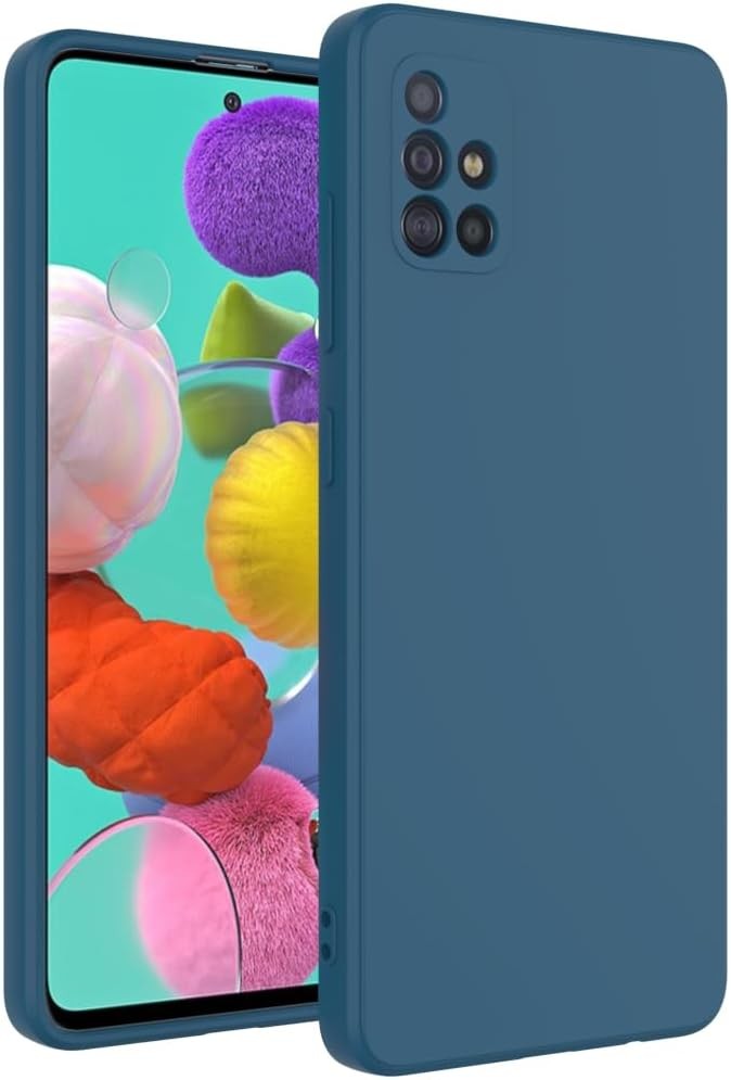 Samsung Galaxy A51 4G Case Dark Blue, Scratch Resistant Soft Touch Slim Cover