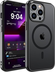 Magnetic Matte Case for iPhone 13 Pro 6.1-Inch Slim Translucent Shockproof Case-