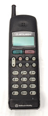 Mitsubishi MT-1296/1296FOR6A Black Bellsouth Mobility Rare Phone Untested