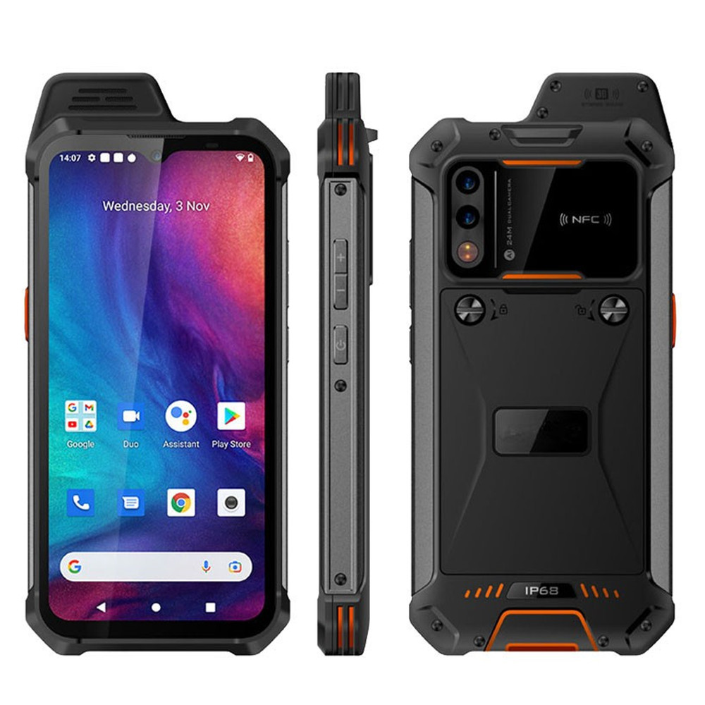 4G LTE Android 13 Rugged Smartphone NFC Mobile Waterproof 128G POC UNIWA W999