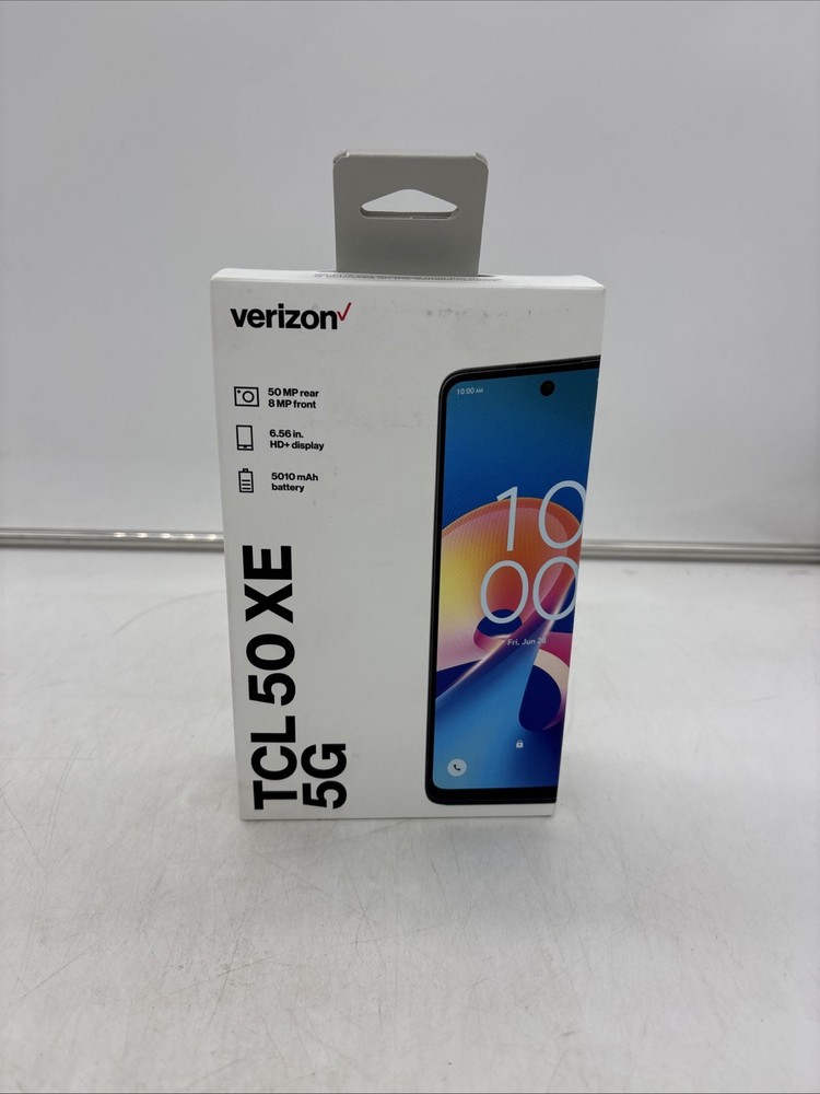 Locked To Verizon TCL 50 XE 5G Prepaid Smartphone 50MP 6.56” 128GB NEW SEALED!