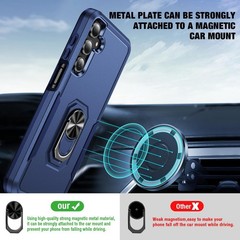 Durable Dark Blue Case for Samsung Galaxy A16 5G with 2X Tempered Glass Protecto