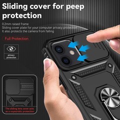 Shockproof Military Grade 20ft Drop Tested Case for iPhone 12/12 Pro – Black