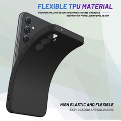 Soft TPU Slim Case for Samsung Galaxy A55 5G, Lightweight, Snug Fit, Black