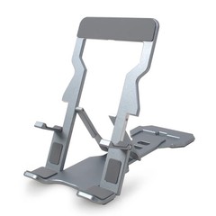 QiBok Aluminum Alloy Foldable Phone Stand, Portable Cell Stand for Grey