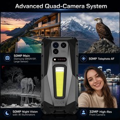 Unihertz 8849 Tank 5 6.78&Prime;(18+18)/512GB Global Version 2K Projector By FedEx