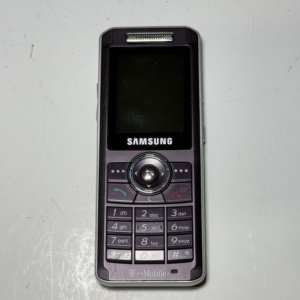 Samsung SGH-T509 Cellular Phone T-Mobile Purple No Battery “ UNTESTED” Buy As Is