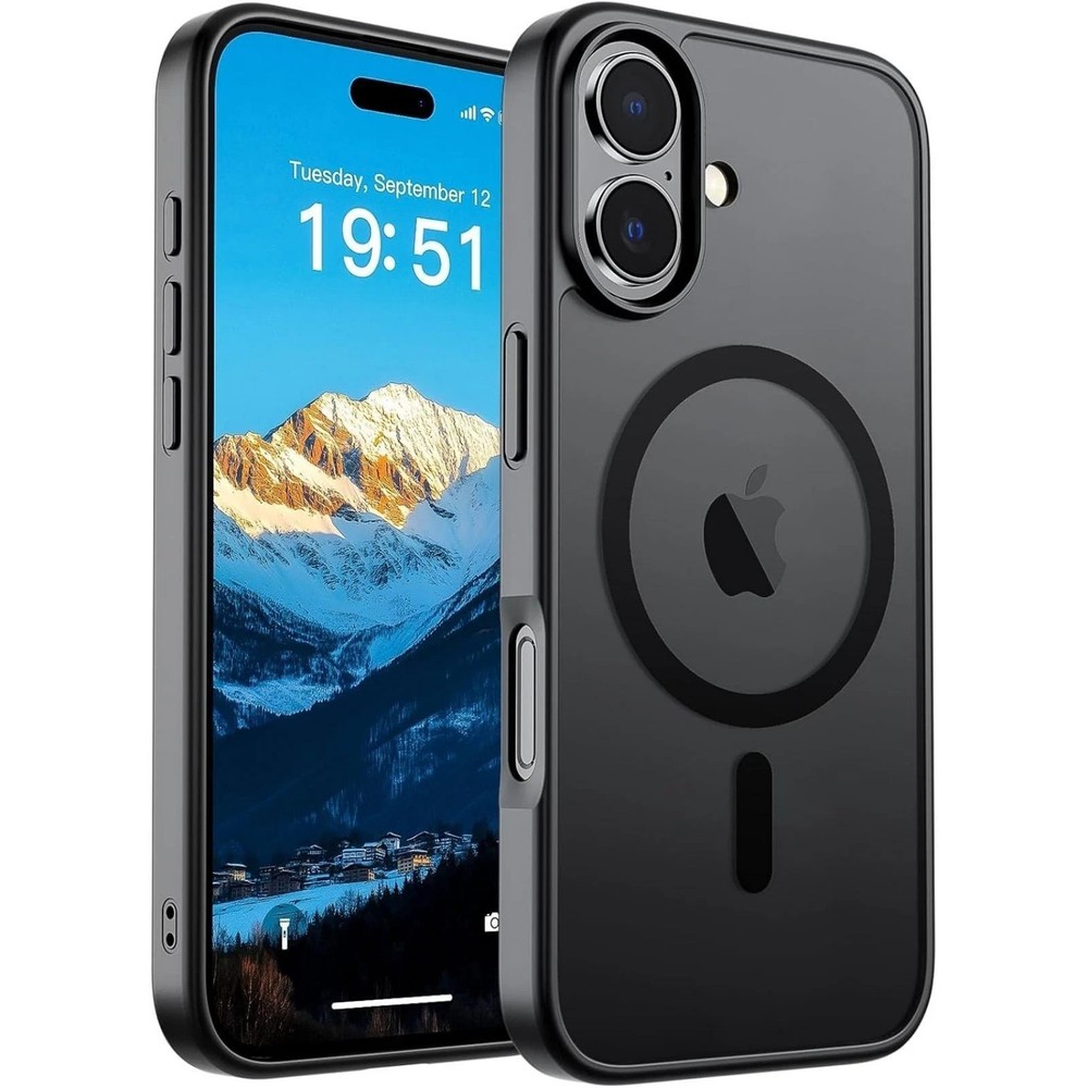 Magnetic for iPhone 17 Case (Military Grade Drop Protection) Matte Black Cover