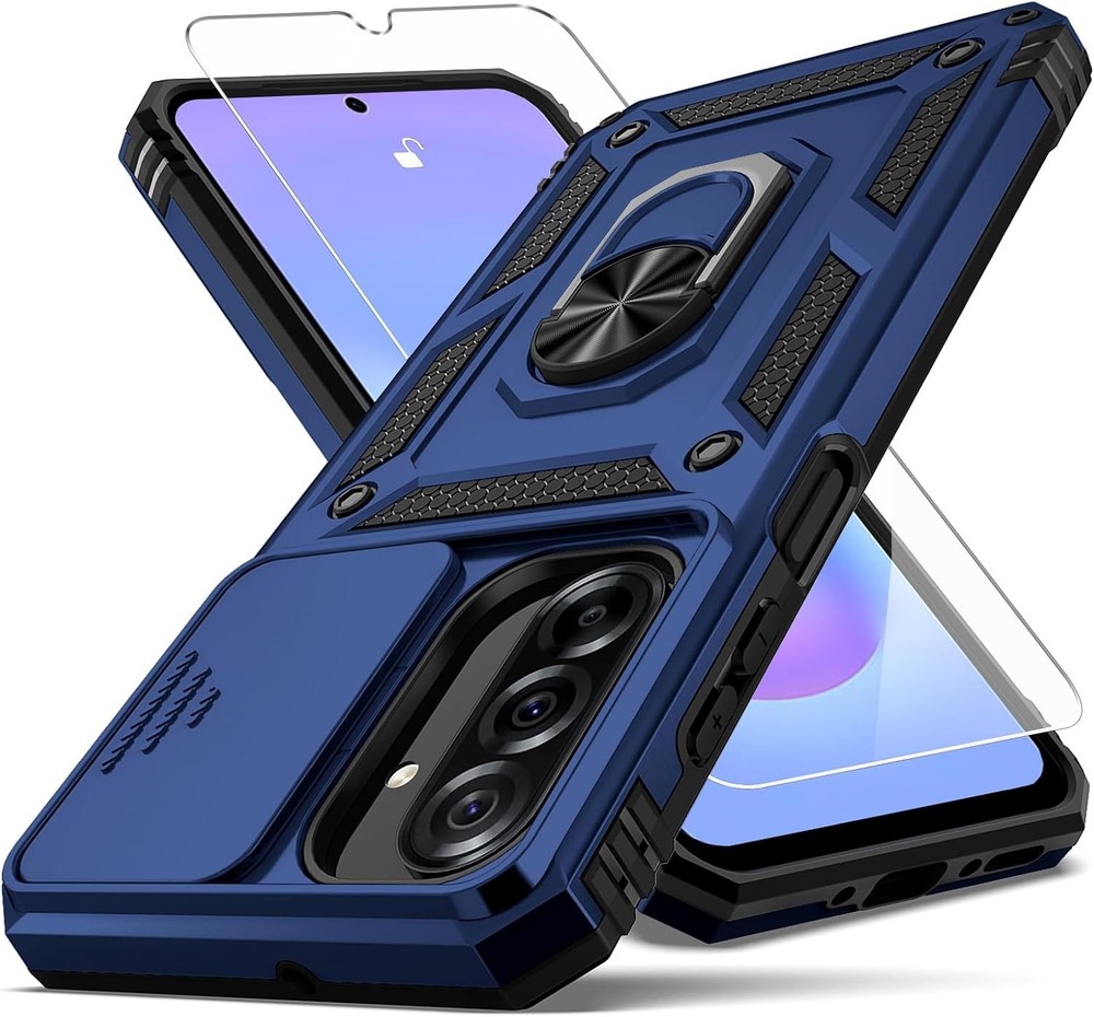 Samsung Galaxy A37 5G Case with Camera Lens Cover, Military Grade Drop Protectio