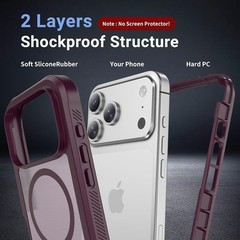 Magnetic for iPhone 17 Pro Max Case, Military Grade Drop Protection, Heavy Duty