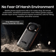 Unlocked FOSSiBOT F110 PRO 5G 4G Rugged Phone Android 15 Bid Speaker Waterproof