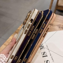 Case for iPhone 14 Pro Max with Camera Lens Protector Luxury Plating Edge Soft T