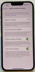 TESTED USED GSM UNLOCKED GREEN iPhone 13, 256GB A2482 MNG73LL/A, 87% BATTERY.