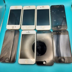 Apple IPhone Lot 8 Smartphones Mixed Models Parts Repair As Is Read Description