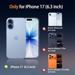 iPhone 17 Case 6.3&Prime; Shockproof Protective Phone Cover Compatible with Mag Safe