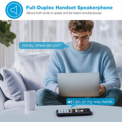 DECT 6.0 Cordless Phone, 3-Handset – Smart Call Blocker, Bluetooth Connect to Ce