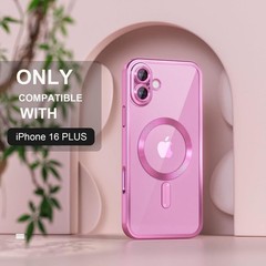 For iPhone 16 Plus Case With Military Grade Drop Proof Protective Cover Hot Pink