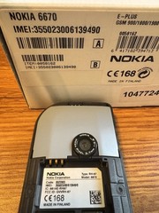 Rare Deep Blue Nokia 6670 Smartphone with Original Box and Accessories