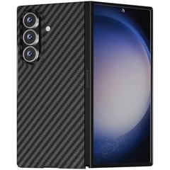 Slim Fit Carbon Fiber Matte Case for Samsung Galaxy Z Fold 7, Shockproof Black