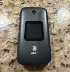 Alcatel 4052R AT&T 4G Flip Phone Black 4GB Storage 2.8in 2MP Camera